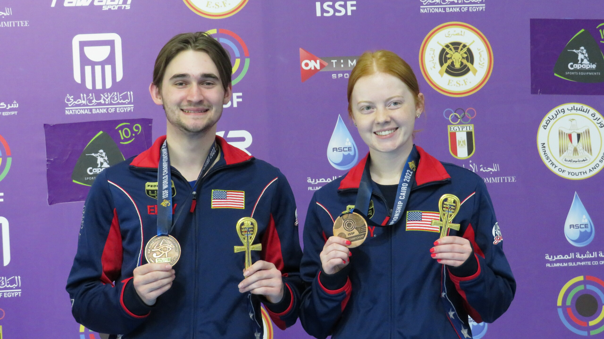 Dynamic Duo Doubles Medals at World Championships USA Shooting